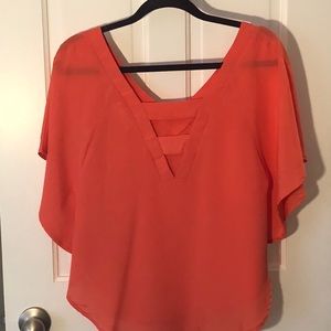 L’ATISTE Small Coral Top with Unique Back Botique